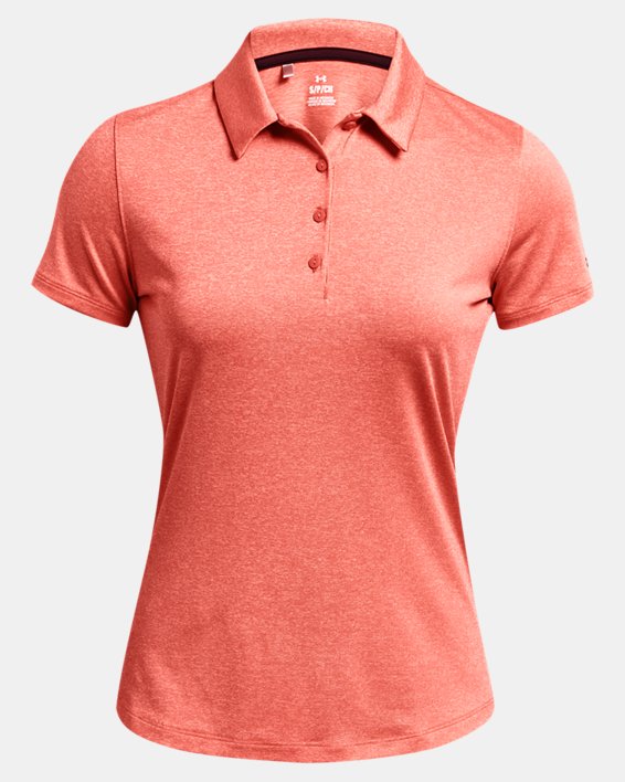 Women's UA Playoff Short Sleeve Polo in Red image number 2